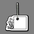 Zippy Pull Clip & Little Girl On Tricycle With Sign Clip Tag